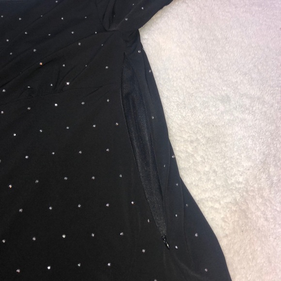 Express black mini dress with rhinestones - Picture 6 of 8